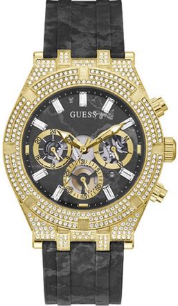 Guess Classic Chronograph Crystal Black Dial Mens Watch GW0418G2