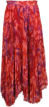 Dondup Pleated Skirt - Orange/Red
