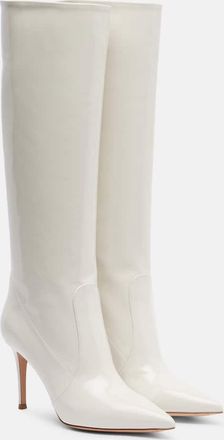 Gianvito Rossi Hansen 85 patent leather knee-high boots