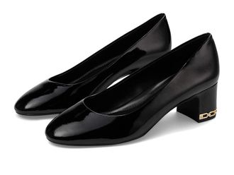 Michael Kors June Flex Mid Pump High Womens Heels Black1 : 10 M, Leather/Rubber