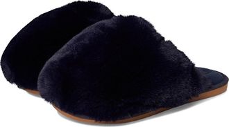 Free People Snowball Slippers Womens Slippers Navy Faux Fur : EU 40 (US Womens 10) M