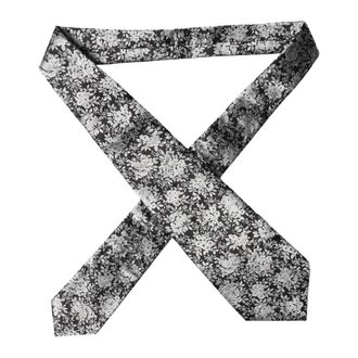 Dolce & Gabbana Ties, female, Black, Size: ONE SIZE Floral Silk Adjustable Necktie