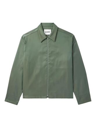 Jil Sander zip-up shirt - Verde
