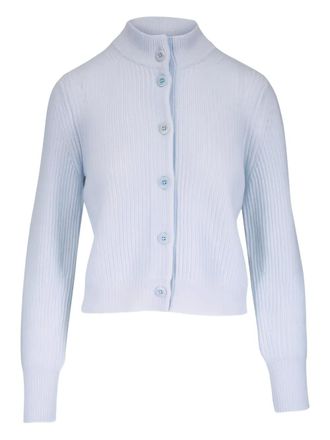 Kinross Cashmere button-fastening cardigan - women - Cashmere - S - Blue
