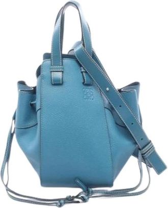Loewe Pre-owned Bucket Bag - Dames - Vintage Tas - Blauw - ONE Size - Leer - Vintage