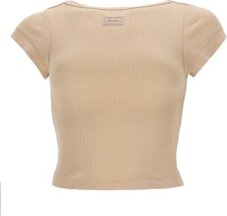 Jean Paul Gaultier Top mit Logo-Patch