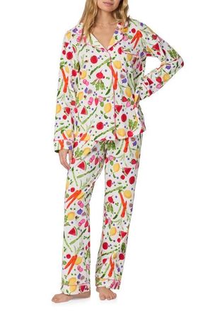 Bedhead Pajamas Stretch Cotton Jersey Pajamas in Organic Garden at Nordstrom, Size X-Large