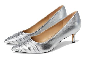 Marc Fisher Paria High Womens Heels Silver Leather : 7.5 M