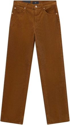 7 For All Mankind Straight Jeans - Dames - Regular Fit Jeans - Bruin - W31 - Jeans