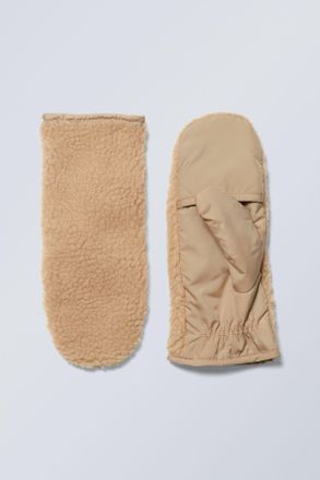 Weekday Go Mittens - Beige