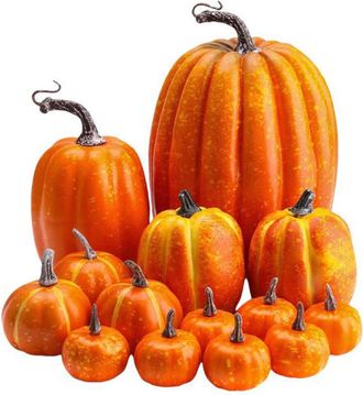 OEM Conjunto De Adornos De Calabaza Hechos En Color Amarillo