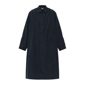 Maison Margiela Dames, Mantels, Blauw, Maat: S Viscose