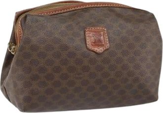 Celine Pre-owned Clutches, female, Brown, Size: ONE SIZE Pre-owned Macadam pochette