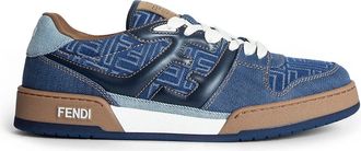 Fendi Fendi Match Denim-Effect FF Sneakers