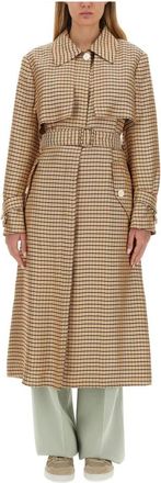 Lanvin Trenchcoat met Riem - Dames - Trenchcoats - Veelkleurig - S - Leer - Jassen