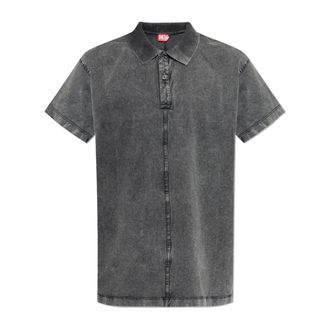 Diesel Polo shirt T-Nomely - Heren - Polos - Grijs - 2XL - Katoen - Tops