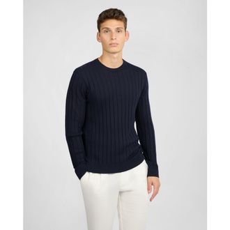 Onia Extra Fine Merino Wool Crewneck Sweater in Midnight at Nordstrom, Size X-Large