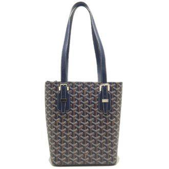 Goyard Navy Coated Canvas Tote Bag (Pre-Owned)