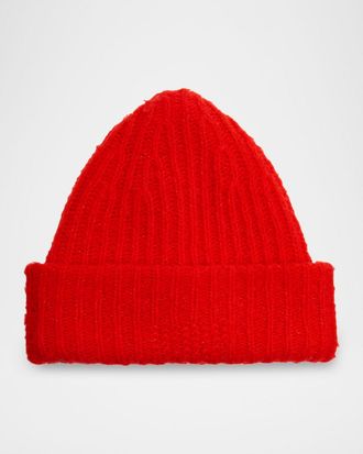 Guest In Residence Cloud Wool Ribbed Beanie