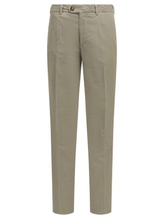 Brunello Cucinelli Brunello Cucinelli op maat gemaakte katoenfluwelen broek