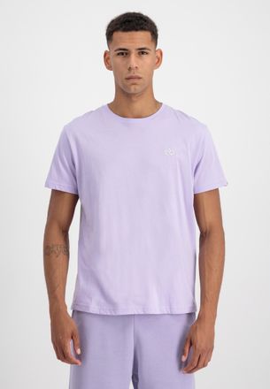 Alpha Industries T-Shirt ALPHA INDUSTRIES Unisex EMB T-Shirt, Herren, Gr. 2XS, lila (pale violet), Obermaterial: 100% Baumwolle, Shirts T-Shirt