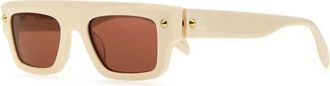Alexander McQueen Stijlvolle zonnebril voor dames - Dames - Zonnebrillen - Beige - ONE Size - Accessoires