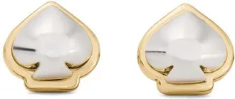 Kate Spade New York mini spade stud earrings in Silver/Gold at Nordstrom