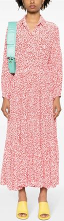 Evarae Sienna Midi Dress In Ditsy Scarlet