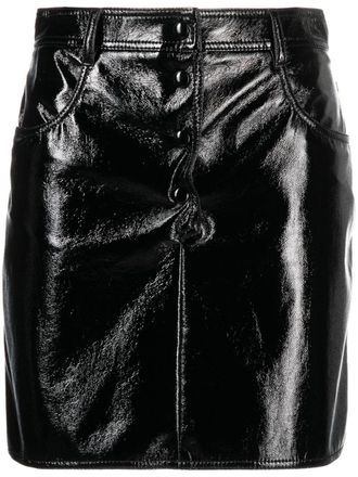 Msgm Gonna svasata con bottoni - Nero