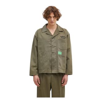 Neighborhood Overall Jacket - Heren - Zomerjassen - Groen - M - Katoen - Jassen