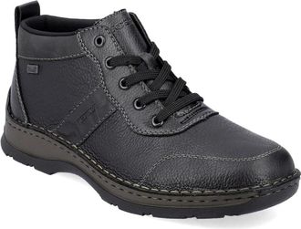 Rieker Enkellaarsjes met veters - Heren - Veterlaarzen - Zwart - 42 EU - Wol - Schoenen