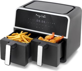 MegaChef Dual 4.8 + 4.8 Quart Digital Electric Air Fryer