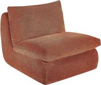 Vente-Unique Sill&oacute;n de tela texturizada terracota LOLEVA