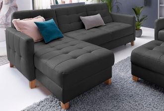 Exxpo Sofa Fashion Ecksofa »Elio, kompakt und komfortabel, bequem und zeitloses Design, L-Form« wahlweise mit Bettfunktion