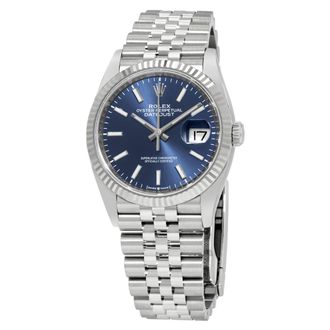 Rolex Datejust 36 Blue Dial Automatic Ladies Jubilee Watch 126234BLSJ
