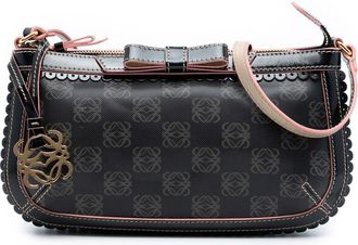 Loewe Pre-owned Loewe Anagram PVC Coated Canvas Shoulder Bag 330705