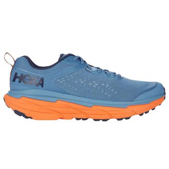 Hoka One One Hoka Challenger ATR 6 Textile Synthetic Mens Lace Up Trainers - Provincial Blue Carrot - Size:UK 10.5
