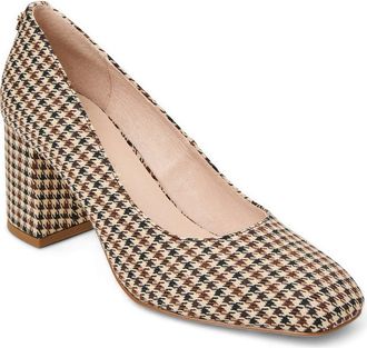 Jack Rogers Lenora Houndstooth Pump in Brown Multi at Nordstrom, Size 9.5