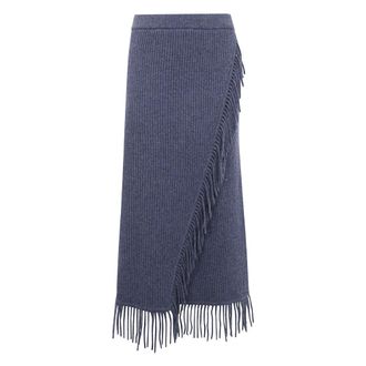 SIMKHAI Falda midi de punto Casey - Skirts - Mujer - Gris - M