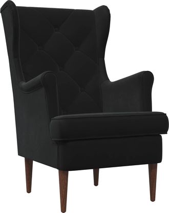 vidaXL Sill&oacute;n Negro Terciopelo Vidaxl