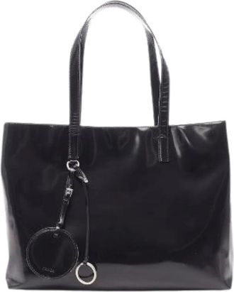 Prada Pre-owned Vera Sport Leren Tote Bag - Dames - Vintage Shopper - Zwart - ONE Size - Leer - Vintage
