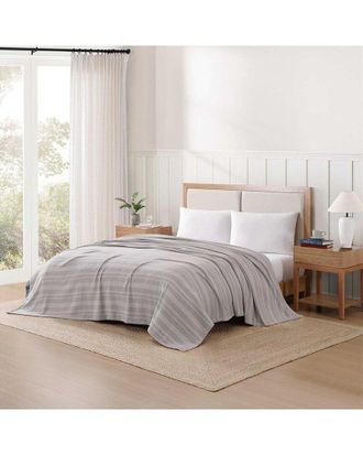 Tommy Hilfiger Harbor Stripe Cotton Blanket