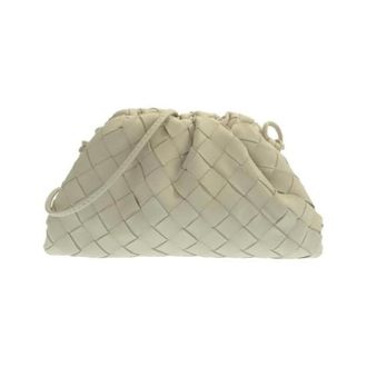 Bottega Veneta Pre-owned Clutches, female, Beige, Size: ONE SIZE Pre-owned Lamb Shoulder Bag