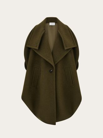 Ferragamo Donna Caban monopetto Verde
