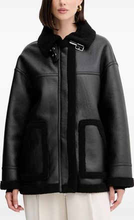 Silvian Heach Giacca biker con fibbia - Nero