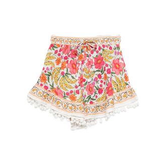 Farm Rio Shorts White, Pink