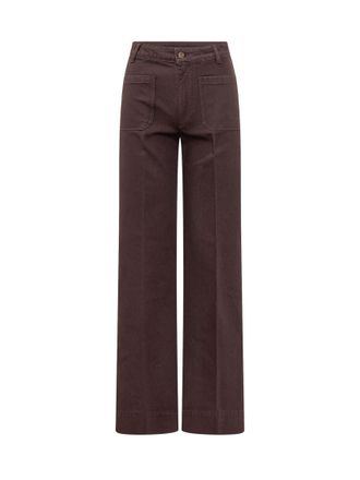 Victoria Beckham Dark Brown Straight Mid Rise Jeans