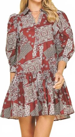 Pinch Design Presley Dress In Burgundy