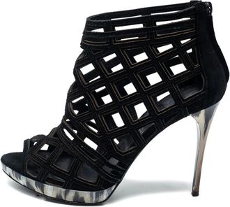 Burberry Sandali con tacco a stiletto e cut-out 110mm - Nero