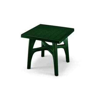 Scab Tavolo in Resina Quadromax Verde 80x80 cm con Piano in Scab